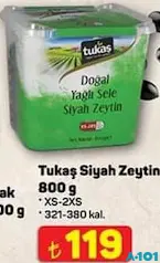 TUKAŞ SİYAH ZEYTİN 800 G